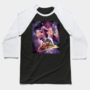 Space Sloth With Pizza On Pug Riding Taco Baseball T-Shirt